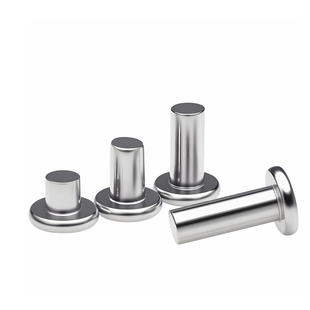 M2M2.5M3M4平头实心铆钉GB109敲击式 平帽304不锈钢小铆钉手打柳钉