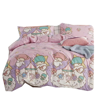 全棉四件套双子星卡通