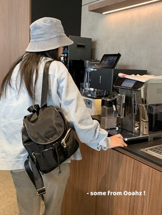 普某达平替！不输~ooahz自制牛津布双肩包大容量尼龙单肩背包男女