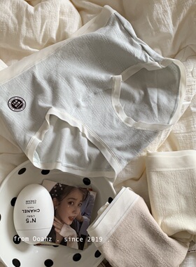 初夏晴朗 加长裆A类婴儿棉全裤7A内裤 简约基础纯棉高腰ins三角裤