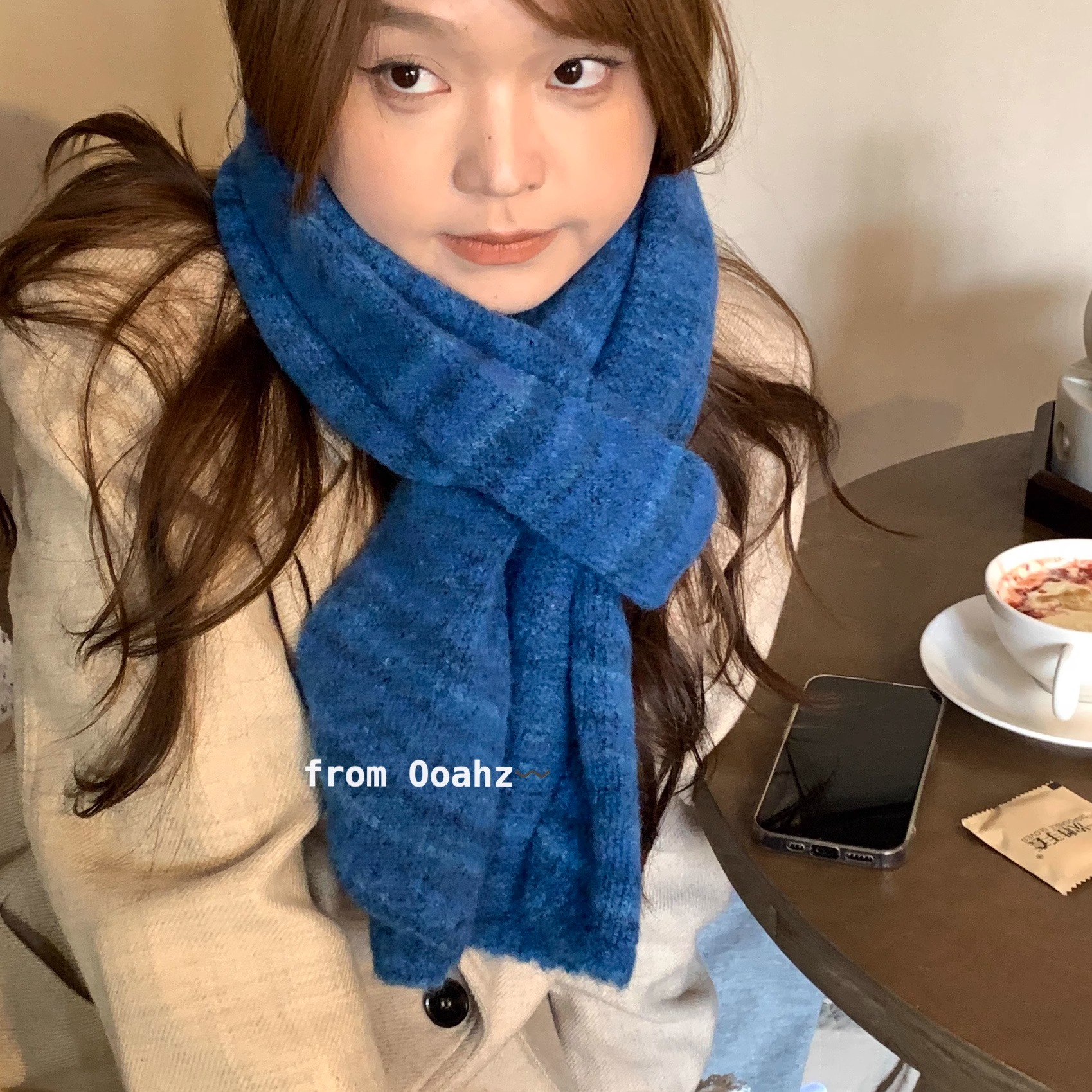 吼暖吼暖~韩式复古渐变羊毛混纺针织围巾 男女秋冬软糯保暖大围脖