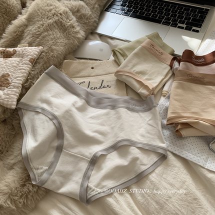 "巧克力酱"【奶香婴儿棉】全裤7A少女纯棉内裤包臀亲肤撞色三角裤