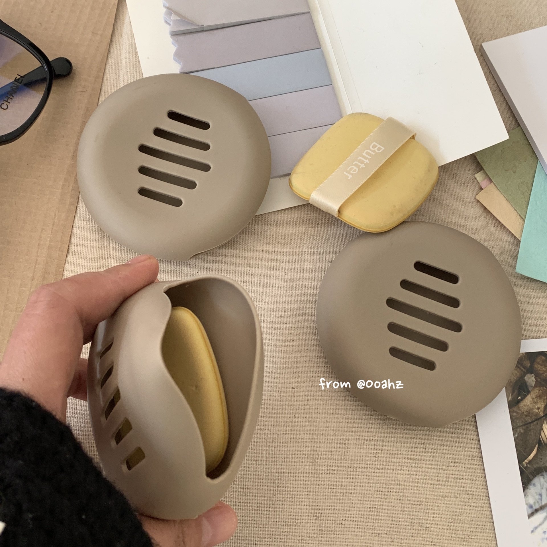 五条~硅胶粉扑收纳盒圆形气垫袋 防水双面透气外出便携粉扑收纳包,收纳整理,美妆蛋收纳盒/架,淘宝优惠券,粉丝福利购,淘宝优惠卷