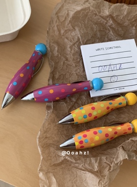 胖肚圆珠笔~可爱短款扭动保龄球笔随身带记录笔手账便利贴写字笔