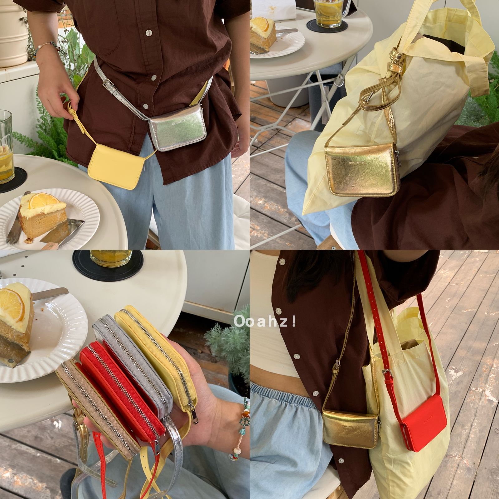 叠背趋势 onuk同款多色时髦搭配小费包包 配饰小挂包卡包斜挎腰包