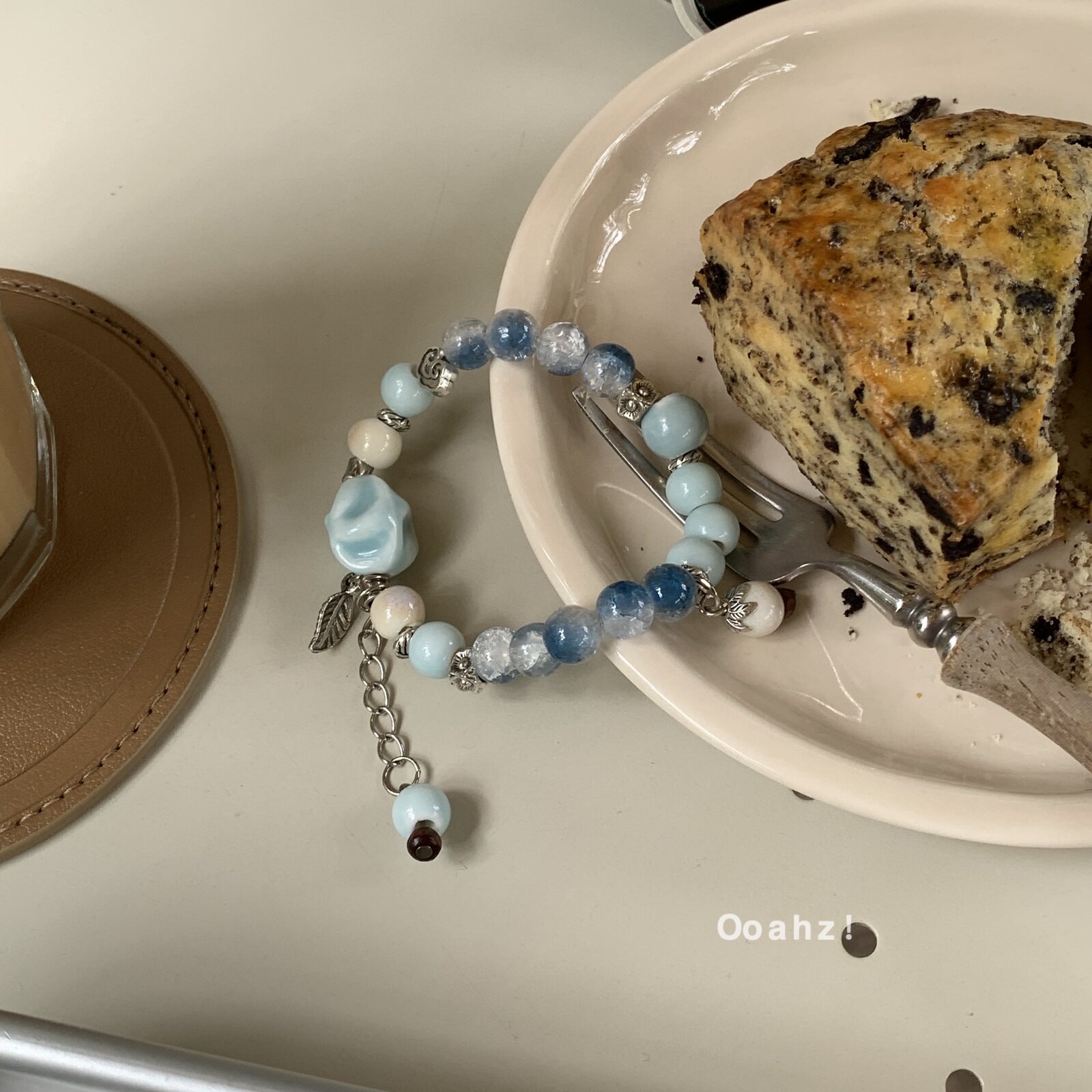 古风诗韵~中式转运珠合金陶瓷民族风手链 叠戴手串百搭小众配饰女