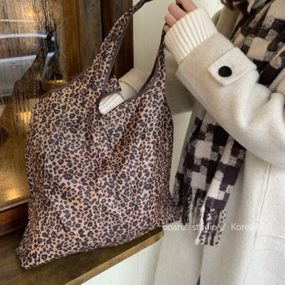 ooahz豹纹包大容量环保购物袋