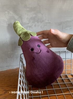 鱼香茄子~过分可爱！紫色玩偶公仔毛绒玩具娃娃抱枕搞怪生日礼物