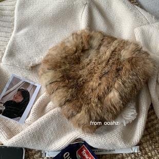 真暖和!加厚保暖真兔毛皮草毛绒帽子女冬季防寒毛毛帽包头毛线帽