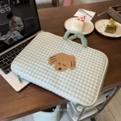 绿土狗～韩国可爱卡通手提笔记本13寸上课电脑包收纳包内胆保护套