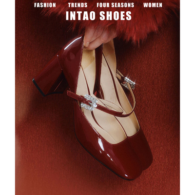 法式中空高跟鞋女粗跟2026新款