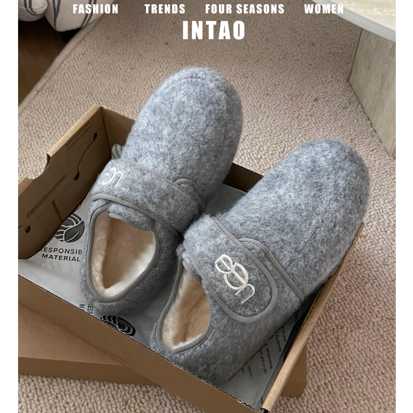 灰色超火玛丽珍毛毛女冬加绒