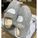 厚底棉鞋 羊皮版 软底玛丽珍单鞋 女冬加绒2025新款 灰色豆豆毛毛鞋