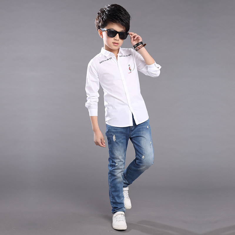 Chemise garcon à manche longue - Ref 2073588 Image 4