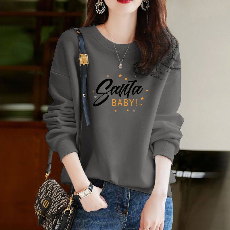 即墨商场同款纯棉长袖卫衣女秋冬时尚百搭显瘦气质慵懒风上衣外套,女装/女士精品,卫衣/绒衫,淘宝优惠券,粉丝福利购,淘宝优惠卷