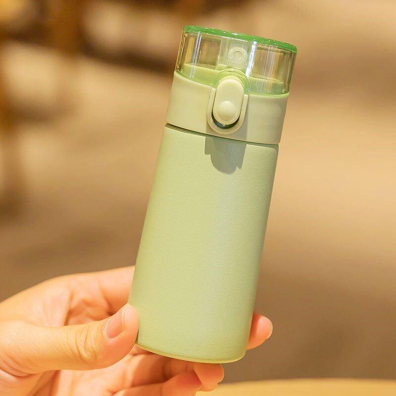 迷你带吸管细长保温杯180ml毫升小号容量水杯子儿童便携小巧水壶