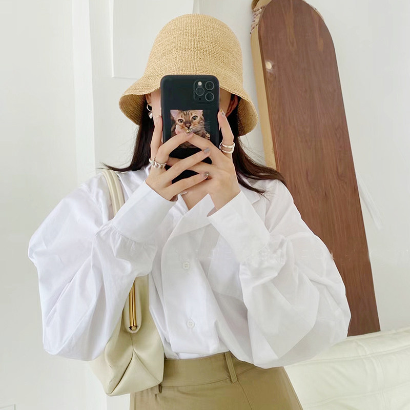 特细钩针拉菲草帽日韩女春夏