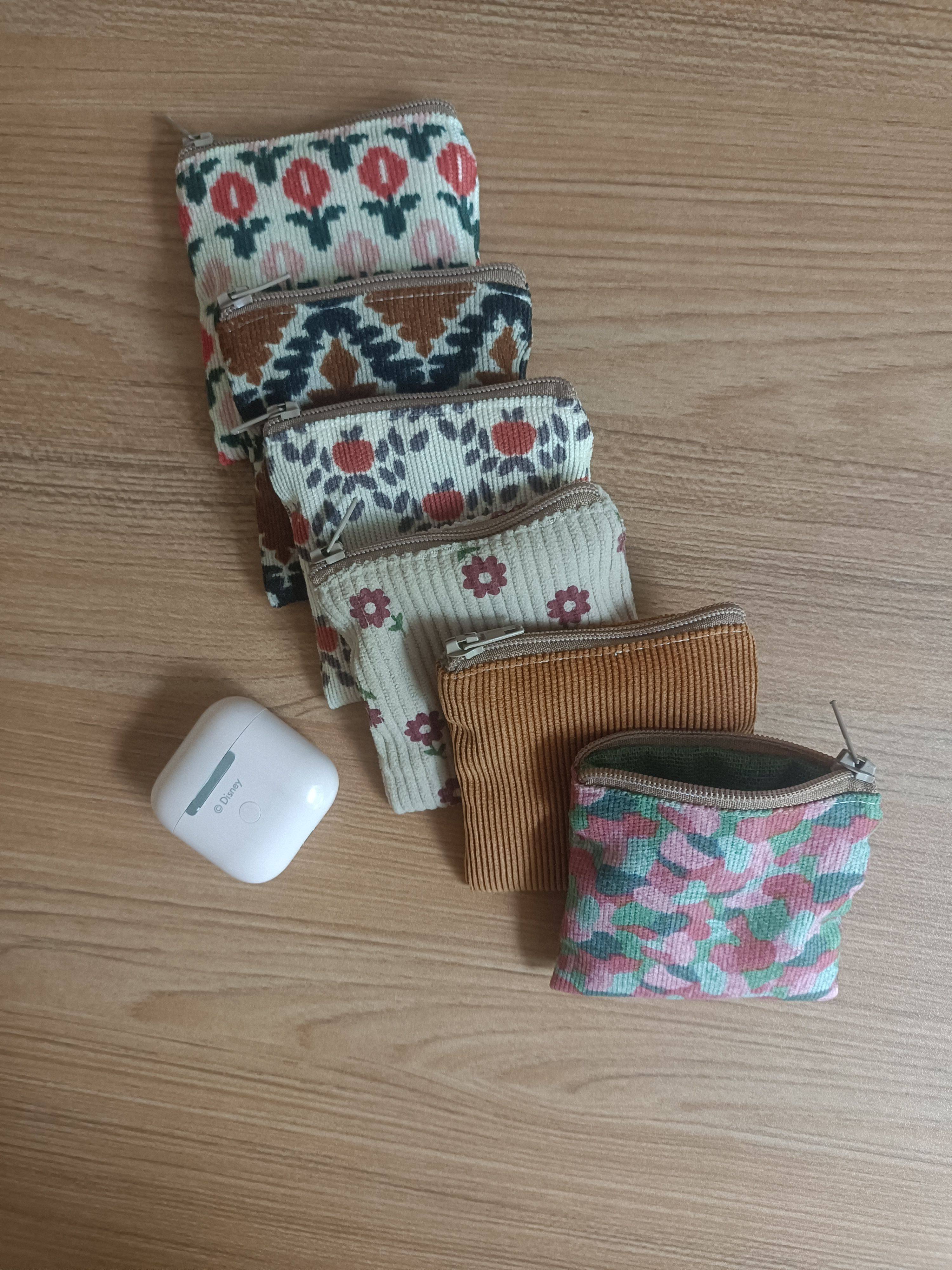 灯芯绒迷你拉链耳机包首饰包硬币小收纳包袋（全店满30包邮）,收纳整理,包包收纳袋,淘宝优惠券,粉丝福利购,淘宝优惠卷