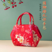 中国风礼品国潮织锦中式 锦缎新娘婚庆手提包旗袍包手腕包宴会包