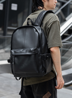 Clean Knоck背包双肩包男旅行包休闲中学生书包简约时尚电脑包男