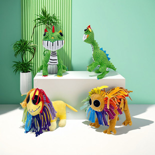 波比的游戏时间4毛绒玩具恐龙狮子玩偶公仔儿童宝宝男女孩子礼物