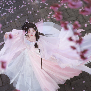 宛若惊鸿【桃夭】影视仙侠系列 | 粉色仙气春款影视服套装