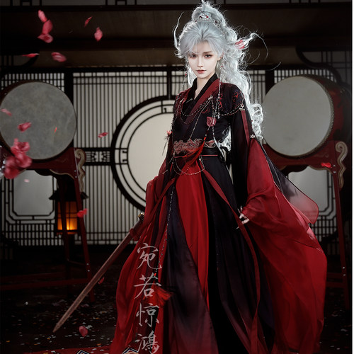 宛若惊鸿【降珠 截团】影视服系列 | 原创仙侠清冷订珠影视服套装