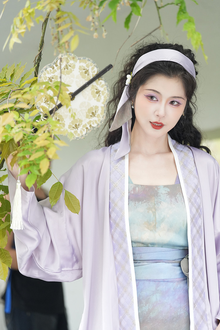 襦一坊丨旎梦 时尚宋制复原防晒飞机袖两片裙日常通勤真丝汉服女