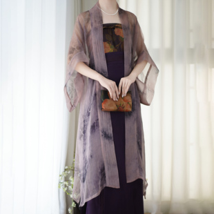 襦一坊丨云烟 宋制汉服女款日常真丝长干寺香云纱两片裙宋抹夏季
