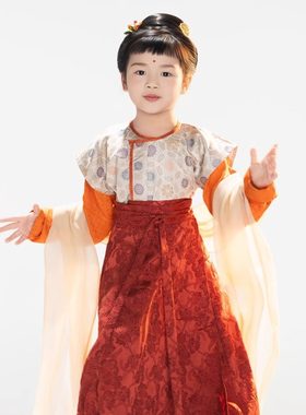 襦一坊复原唐制齐腰中小女童汉服