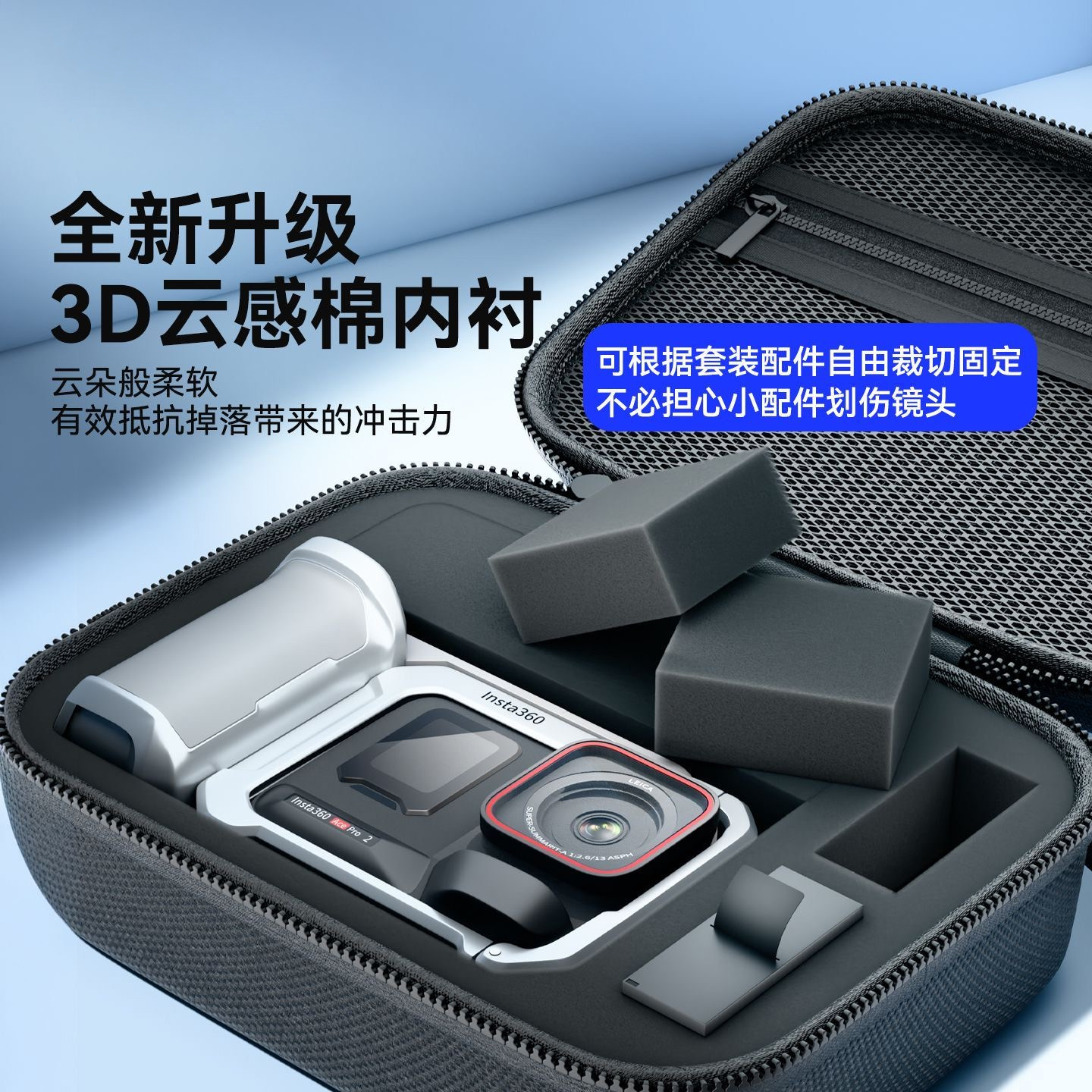 适用大疆Action5Pro街拍套装收纳包运动相机 Action6/4便携机身包图片
