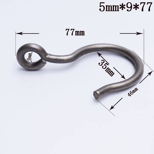 不锈钢304弯钩子立体圆环小圈挂钩弯弯折弯冲弯钩子非标定制5mm