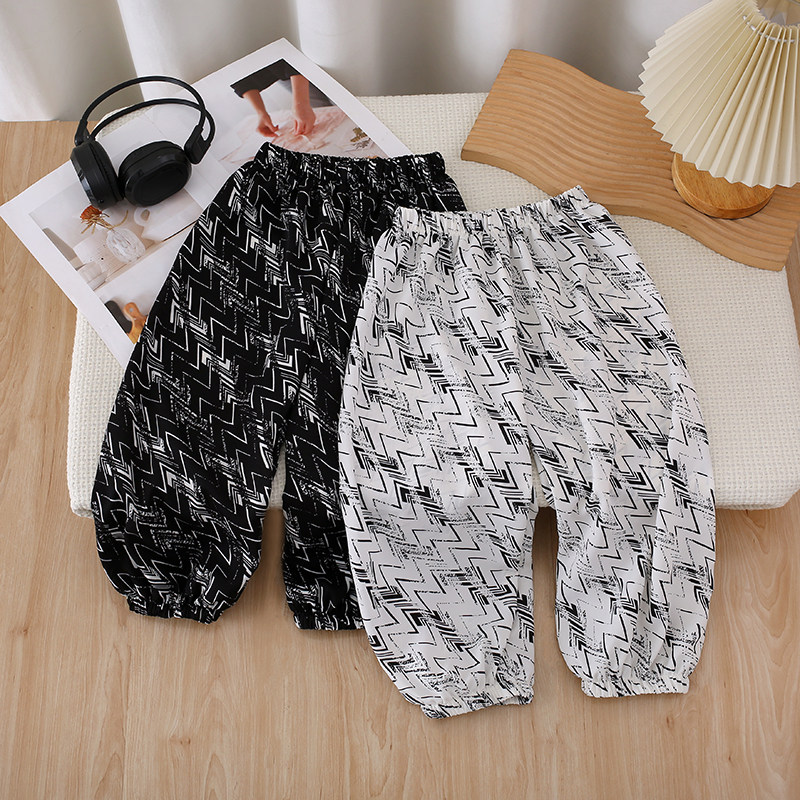 儿童裤子冰爽棉防蚊裤男女宝宝夏薄款冰丝防蚊裤透气沙滩裤中小童,童装/婴儿装/亲子装,裤子,淘宝优惠券,粉丝福利购,淘宝优惠卷