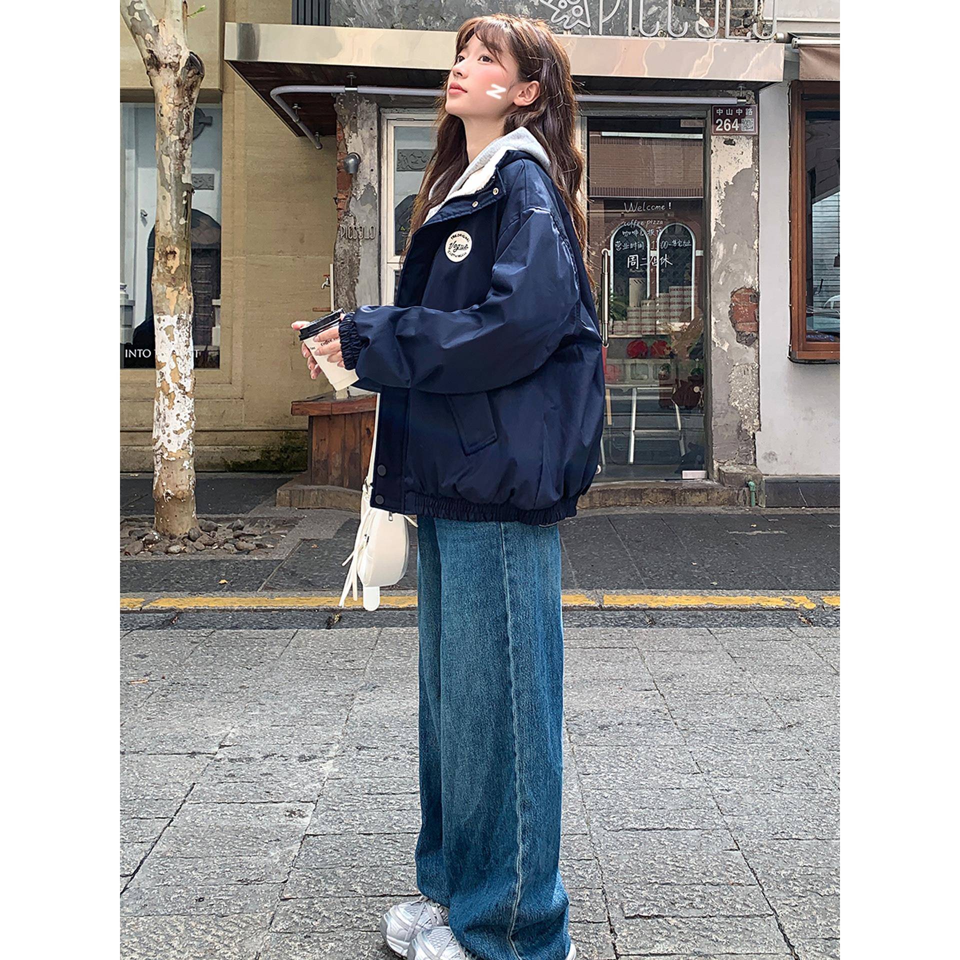 冬季棉衣棉服女2025年新款小个子学生羊羔毛棉袄超好看夹棉厚外套