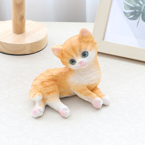 可爱大头橘猫咪摆件桌面装饰礼物