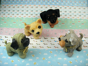 卡通小狗狗动物摆件 壁龛壁橱壁柜橱窗电视机柜装饰 家居饰品礼品