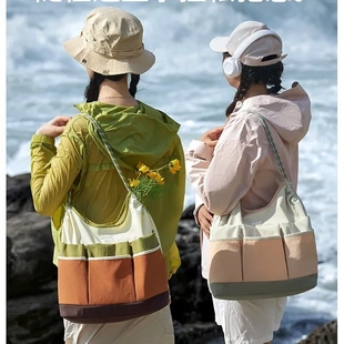 Mrace踏海记 秋冬新款单肩包女大容量通勤托特包复古休闲手提包包