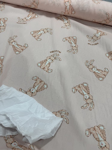 纯棉府绸可爱兔子衬衣裙子连衣裙床品居家服手工diy长3米宽1.45米