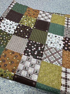 麻棉拼接小碎花印花筋骨感衬衣裙子连衣裙抱枕布料diy长3米1.45米