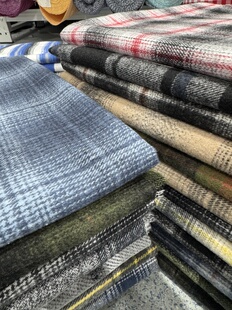 子连衣裙diy长2米宽1.45米 包包裤 涤棉抗皱磨毛厚款 格子外套衬衫