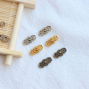 15mm金属盘扣对扣bjd6分小布娃娃搭扣古装汉服旗袍子母扣复古纽扣