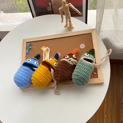 一件包邮纯手工钩织可爱钥匙扣