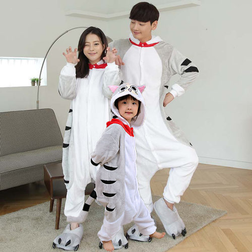 起司猫动漫儿童表演服连体睡衣