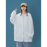 中性风！2025年夏装新品港风宽松连帽防晒衣纯色开衫外套ZM97-P58，男装防晒衣，电商C213(原B265)