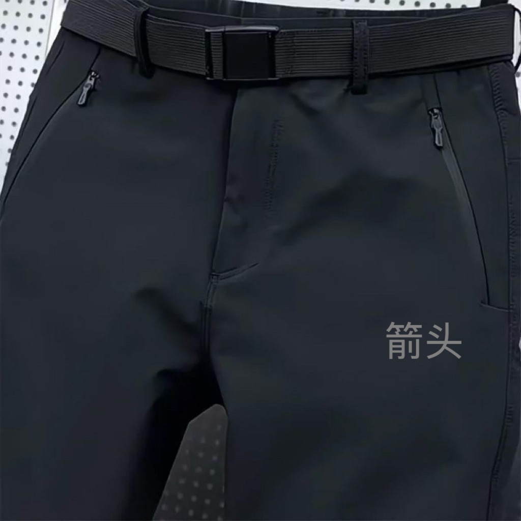 高端速干商务男裤男士夏季薄款2026新款户外运动直筒休闲长裤