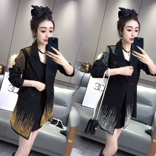 2026春季新款时尚套装气质轻奢感轻熟通勤西装外套半身裙两件套