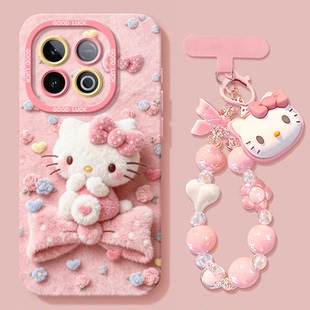 适用iqooz10turbo手机壳z10turbopro新款z9x硅胶z8x挂绳爱酷iQ00KT猫z7i全包z6x防摔z5x2026凯蒂猫3女保护套