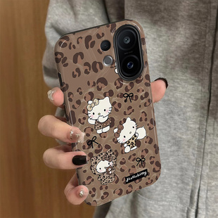 适用vivos30手机壳s30promini新款 s20女s19磨砂vivos18e菲林s17pro全包s16防摔s15二合一s12豹纹KT猫s10软e套