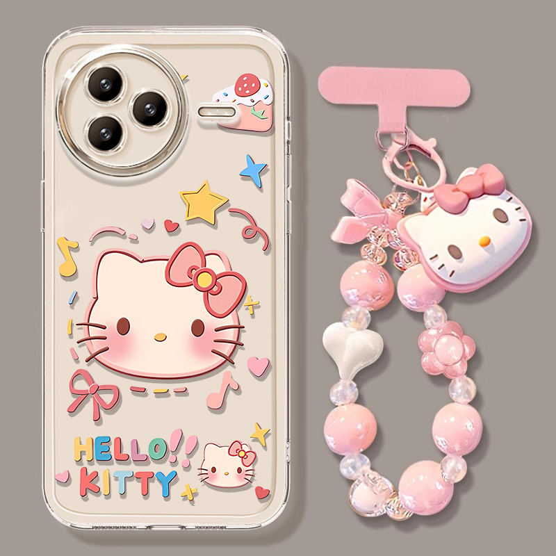 卡通KT猫适用小米civi5pro手机壳civi2新款透明mix4黑鲨5pro硅胶cv套civi3保护cicv全包防摔civi镜头外壳女