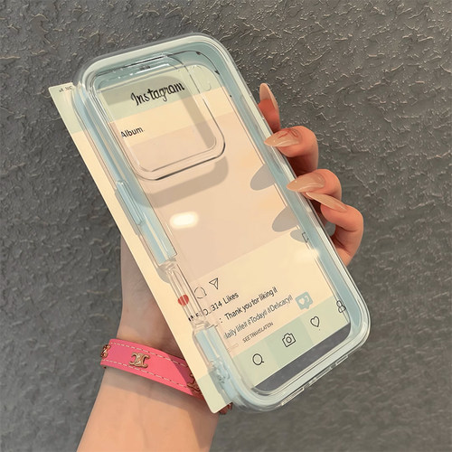 撞色二合一透明软胶保护